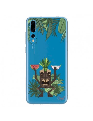 Coque Huawei P20 Pro Tiki Thailande Jungle Bois Transparente - Chapo