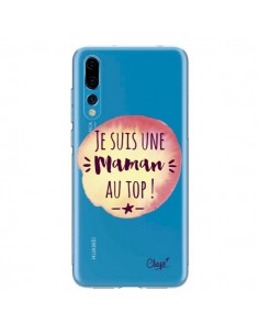 Coque Huawei P20 Pro Je suis une Maman au Top Orange...