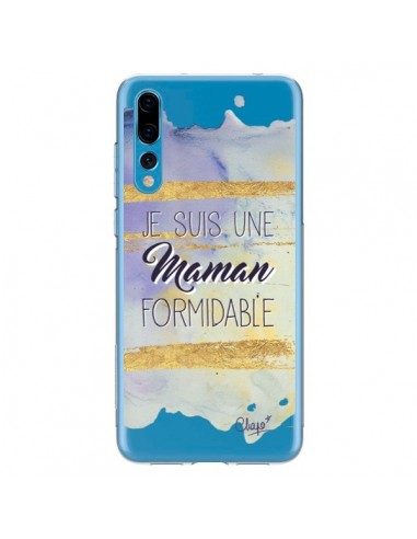 Coque Huawei P20 Pro Je suis une Maman Formidable Violet Transparente - Chapo