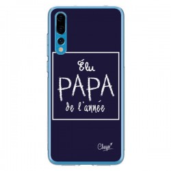 Coque Huawei P20 Pro Elu Papa de l'Année Bleu Marine - Chapo
