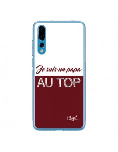 Coque Huawei P20 Pro Je suis un Papa au Top Rouge...