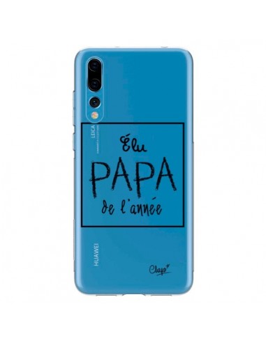 Coque Huawei P20 Pro Elu Papa de l'Année Transparente - Chapo