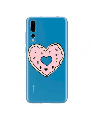 Coque Huawei P20 Pro Donuts Heart Coeur Rose Transparente - Claudia Ramos