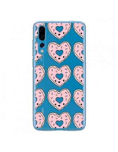 Coque Huawei P20 Pro Donuts Heart Coeur Rose Pink Transparente - Claudia Ramos