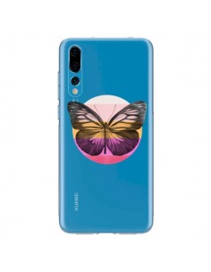 Coque Huawei P20 Pro Papillon Butterfly Transparente -...