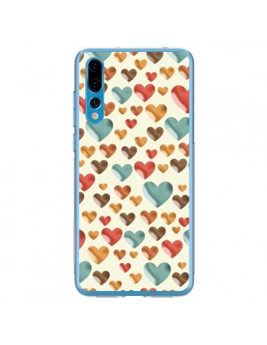 Coque Huawei P20 Pro Coeurs Color_s - Eleaxart