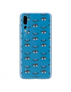 Coque Huawei P20 Pro Eyes Oeil Yeux Bleus Mosaïque...