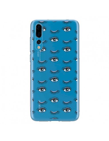 Coque Huawei P20 Pro Eyes Oeil Yeux Bleus Mosaïque Transparente -  Léa Clément
