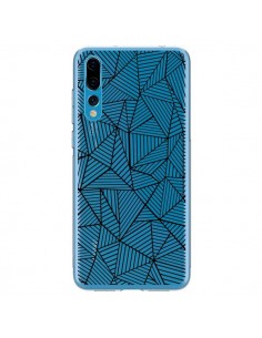 Coque Huawei P20 Pro Lignes Grilles Triangles Full Grid...