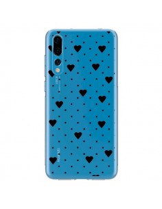 Coque Huawei P20 Pro Point Coeur Noir Pin Point Heart...