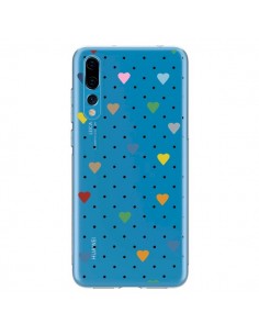 Coque Huawei P20 Pro Point Coeur Coloré Pin Point Heart...