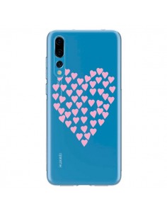 Coque Huawei P20 Pro Coeurs Heart Love Rose Pink...