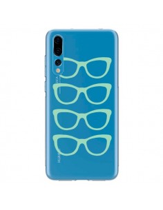 Coque Huawei P20 Pro Sunglasses Lunettes Soleil Mint Bleu...