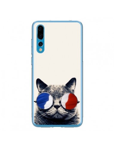 Coque Huawei P20 Pro Chat à lunettes françaises - Gusto NYC