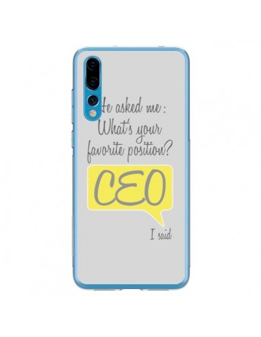 Coque Huawei P20 Pro What's your favorite position CEO I said, jaune - Shop Gasoline