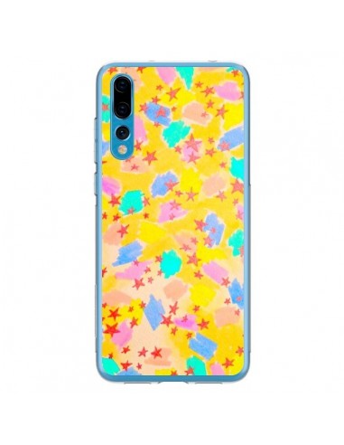 Coque Huawei P20 Pro Stars Etoiles Jaunes - Ebi Emporium