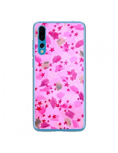 Coque Huawei P20 Pro Stars Etoiles Roses - Ebi Emporium