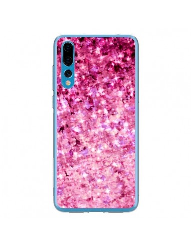 Coque Huawei P20 Pro Romance Me Paillettes Roses - Ebi Emporium