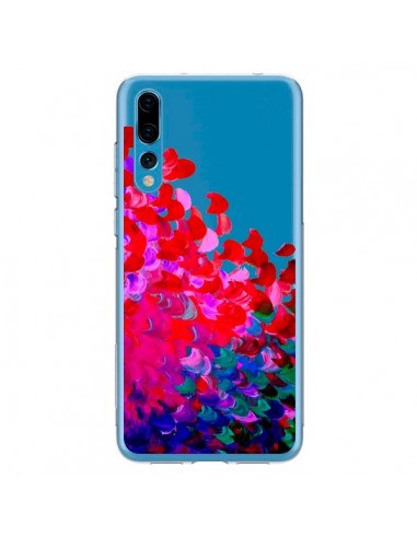 Coque Huawei P20 Pro Creation in Color Pink Rose Transparente - Ebi Emporium