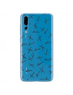 Coque Huawei P20 Pro Cross Croix Check Transparente - Ebi...