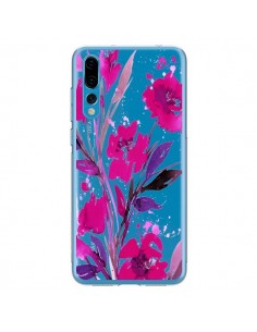 Coque Huawei P20 Pro Roses Fleur Flower Transparente -...