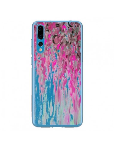 Coque Huawei P20 Pro Tempête Rose Transparente - Ebi Emporium