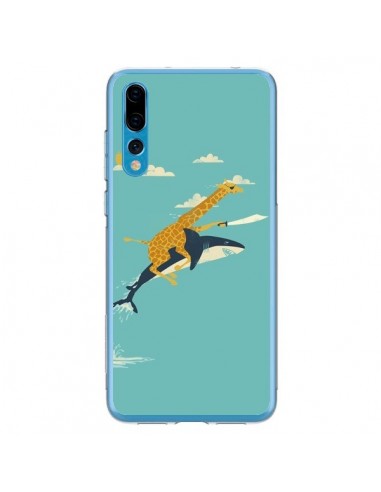 Coque Huawei P20 Pro Girafe Epee Requin Volant - Jay Fleck