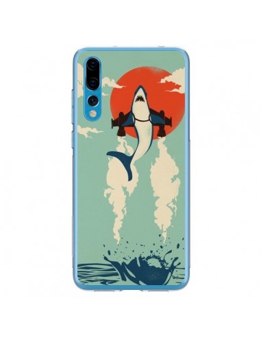 Coque Huawei P20 Pro Requin Avion Volant - Jay Fleck