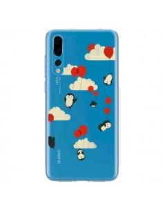 Coque Huawei P20 Pro Pingouin Ciel Ballons Transparente -...