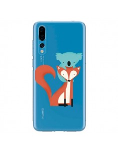 Coque Huawei P20 Pro Renard et Koala Love Transparente -...