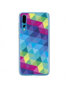 Coque Huawei P20 Pro Azteque Gheo Bleu - Javier Martinez