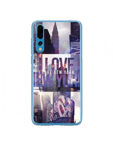 Coque Huawei P20 Pro I love New Yorck City violet - Javier Martinez