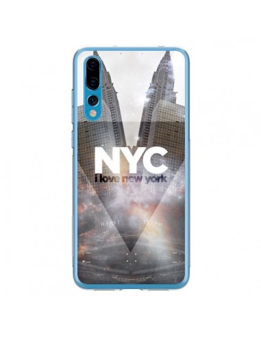 Coque Huawei P20 Pro I Love New York City Gris - Javier Martinez