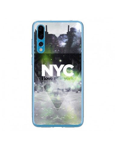 Coque Huawei P20 Pro I Love New York City Vert - Javier Martinez
