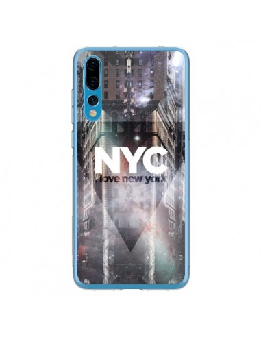 Coque Huawei P20 Pro I Love New York City Violet - Javier Martinez