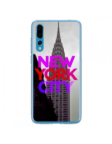 Coque Huawei P20 Pro New York City Rose Rouge - Javier Martinez