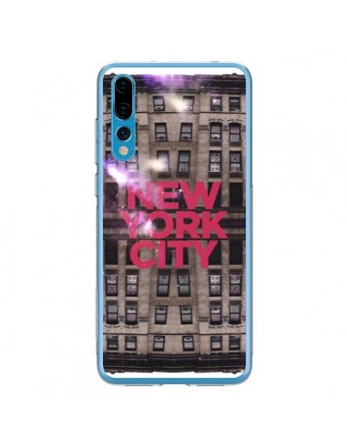 Coque Huawei P20 Pro New York City Buildings Rouge - Javier Martinez