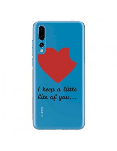 Coque Huawei P20 Pro I keep a little bite of you Love Heart Amour Transparente - Julien Martinez
