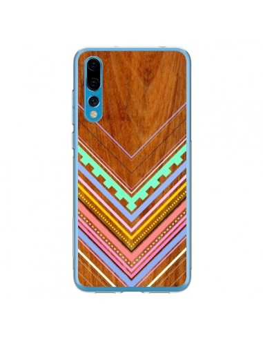 Coque Huawei P20 Pro Azteque Arbutus Pastel Bois Aztec Tribal - Jenny Mhairi