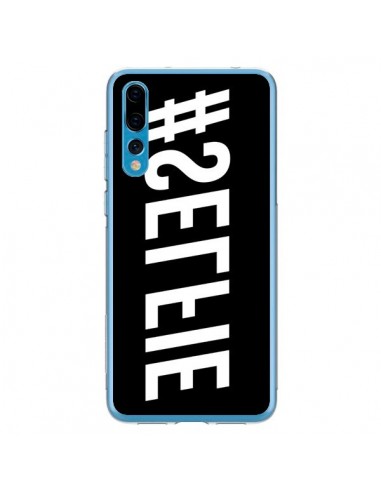 Coque Huawei P20 Pro Hashtag Selfie Blanc Inversé Horizontal - Jonathan Perez