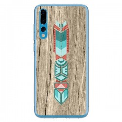 Coque Huawei P20 Pro Totem Tribal Azteque Bois Wood -...