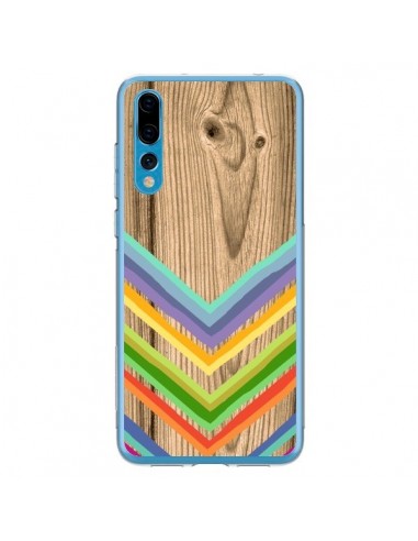 Coque Huawei P20 Pro Tribal Azteque Bois Wood - Jonathan Perez