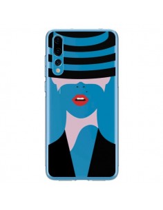 Coque Huawei P20 Pro Femme Chapeau Hat Lady Transparente...