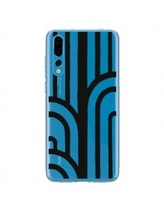 Coque Huawei P20 Pro Geometric Noir Transparente - Dricia Do