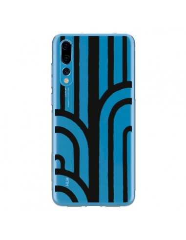 Coque Huawei P20 Pro Geometric Noir Transparente - Dricia Do