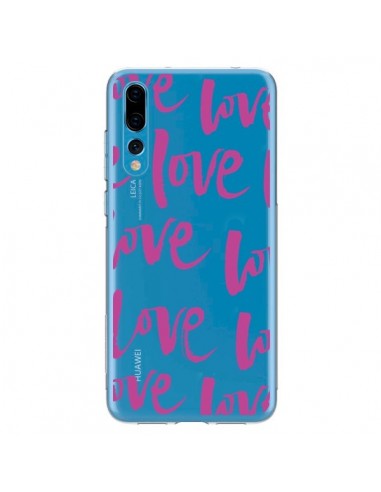 Coque Huawei P20 Pro Love Love Love Amour Transparente - Dricia Do