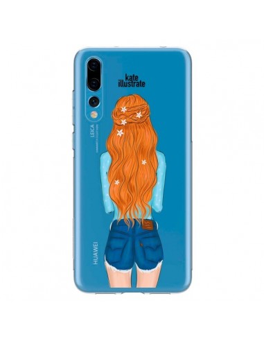 Coque Huawei P20 Pro Red Hair Don't Care Rousse Transparente - kateillustrate