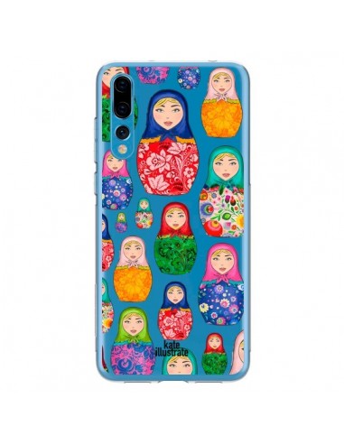 Coque Huawei P20 Pro Matryoshka Dolls Poupées Russes Transparente - kateillustrate