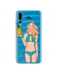 Coque Huawei P20 Pro Malibu Ananas Plage Ete Bleu...