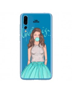 Coque Huawei P20 Pro Bubble Girls Tiffany Bleu...